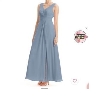 Azazie Dusty grey Karina style. No alterations